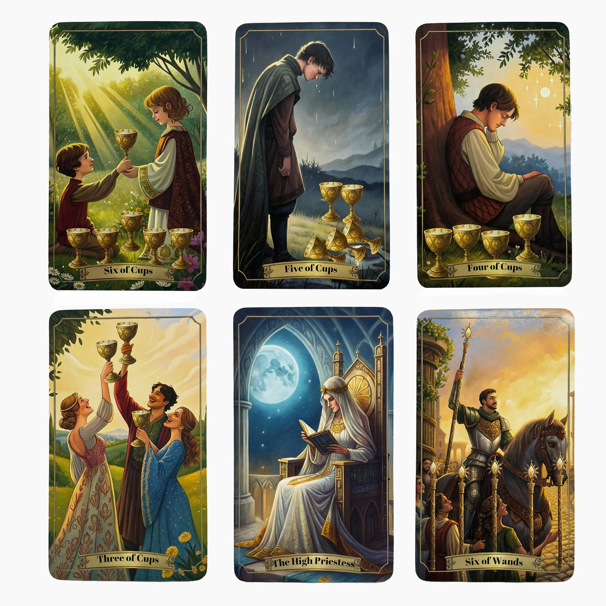 Renaissance Tarot Deck 78 Pcs High‑Quality Tarot Cards with Tarot Mat for History Art Enthusiasts Spiritual Journey Divination