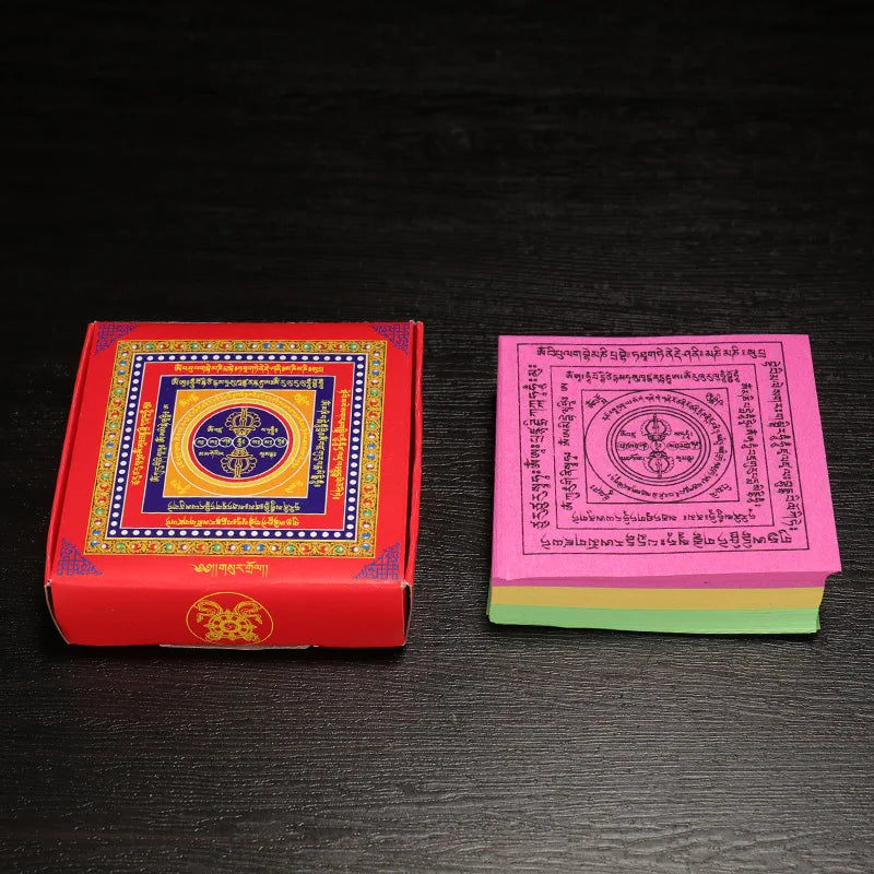Traditional Folk Ritual Burning Paper Printed Mantra Pattern 280 Sheets Per Bundle Outdoor Incense Ceremony Supply
