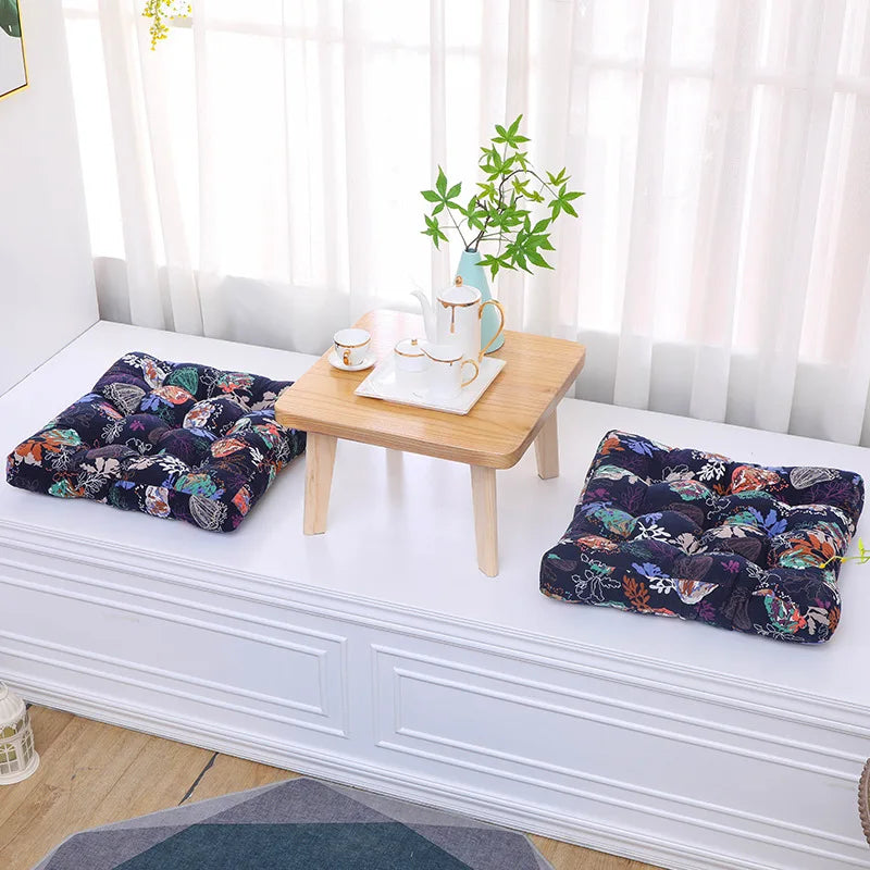 Round Floor Cushion Pillow Thickened Tatami Yoga Mat for Meditation Machine Washable Seat Cushion Office Sleeping Mat
