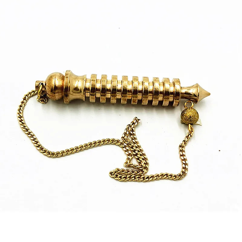 Pendulum For Dowsing Divination Reiki Healing Spiritual Wicca Women Men Amulet Screw Shape Pendule Radiestesia Metal Charm Jewel