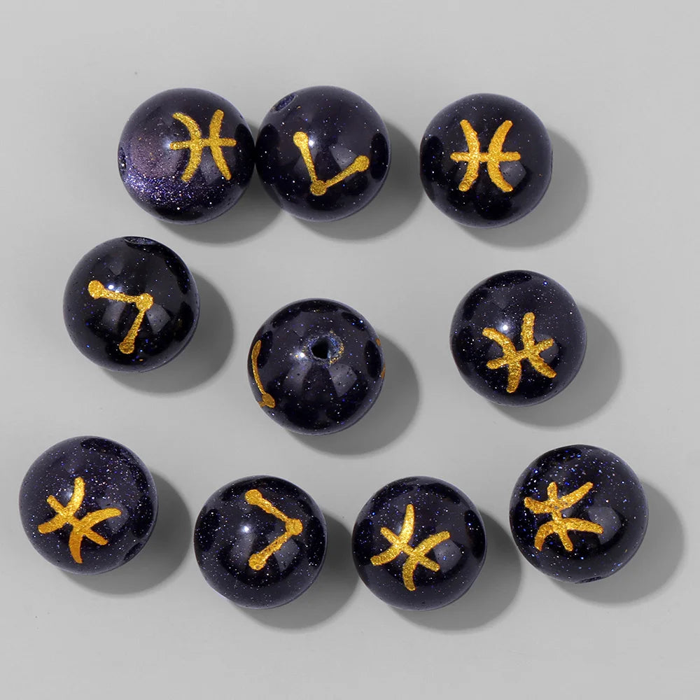 12 Zodiac Mooonstone Charms