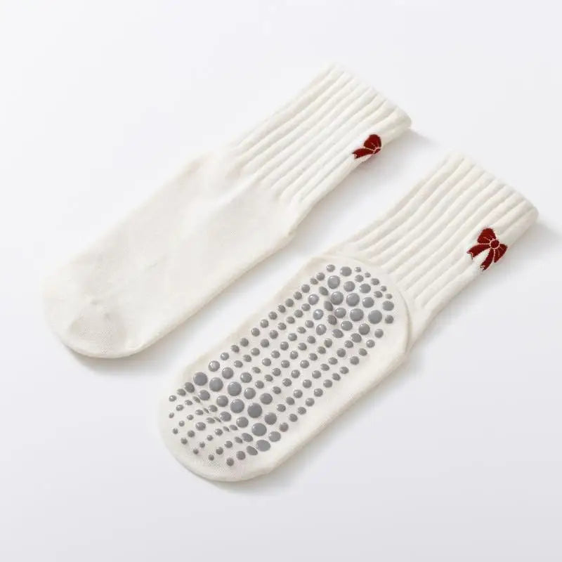 AttireTrove1 Pair Of Pilates Exercise Fitness Adult Dance Anti Slip Socks Leg Pressure Floor Yoga Socks