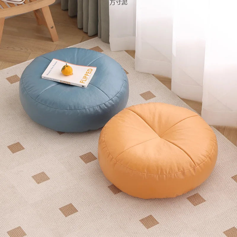 Floor Cushion Thickened Tatami Mat Pad Round Lounge Seat Cushion for Reading Floor Seating