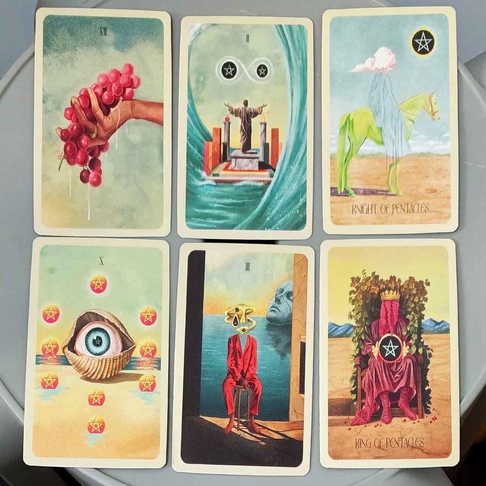 The Infinite Door Tarot Deck – 10.3*6cm 78 Mystical Tarot Cards with Dreamy Watercolor Artwork, Intuitive Guidance Cards