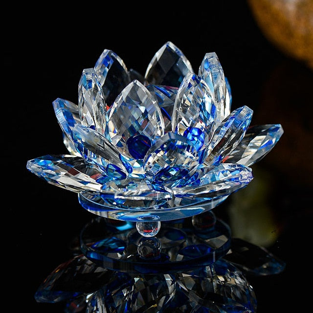 Quartz Lotus Flower Figurine