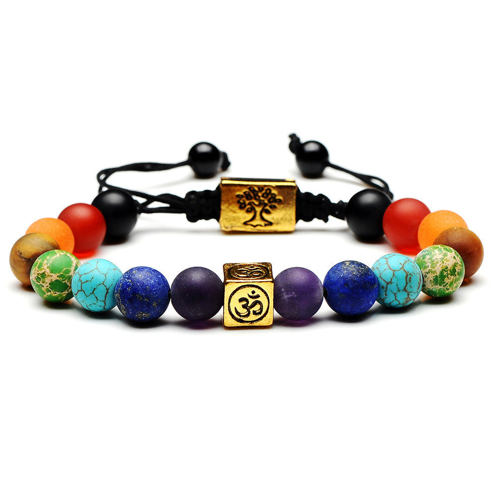 Women's Colorful Beaded Natural Stones Bracelet