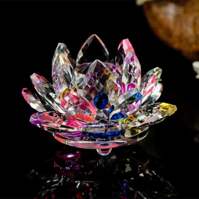 Quartz Lotus Flower Figurine