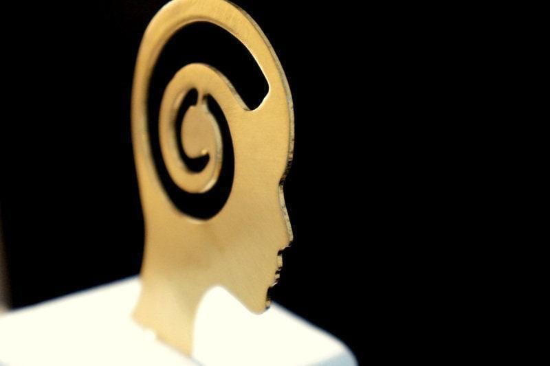 White Marble with Gold Bronze Detail