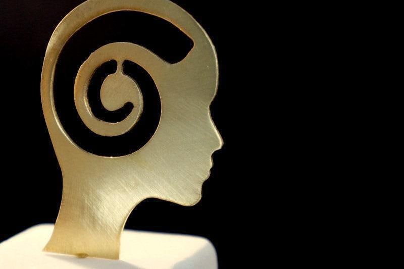 White Marble with Gold Bronze Detail