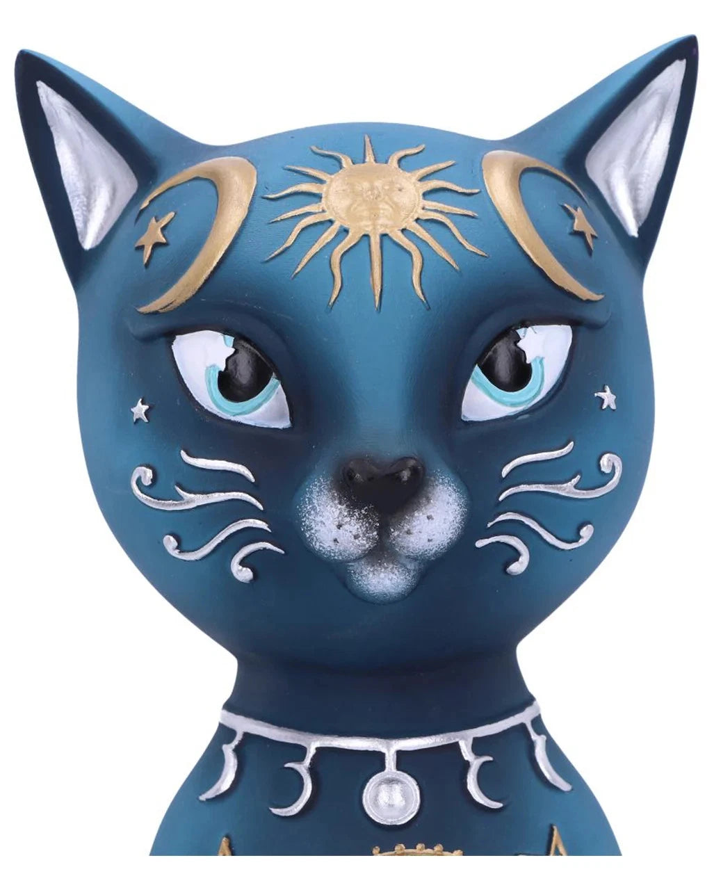Spirituelle Katzenfigur mit Himmelszeichen 26 cm als Geschenkidee