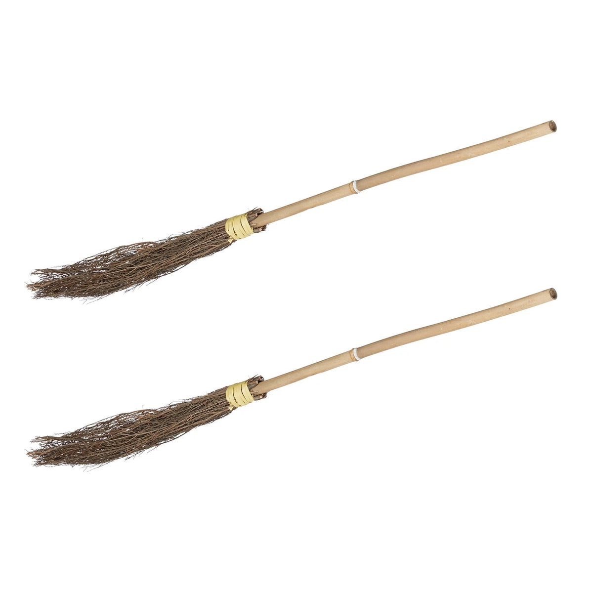 Hexen Hexenbesen 2er Set Halloween Besen Reisig Zauberbesen 97 cm 160 g leicht