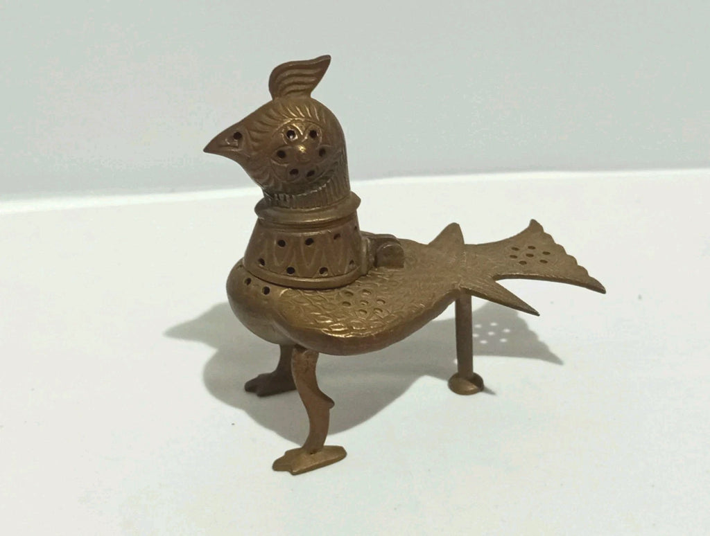Räuchergefäß Vogel Messing Orient Khorasan Stil Weihrauchbrenn<wbr/>er Incense Burner