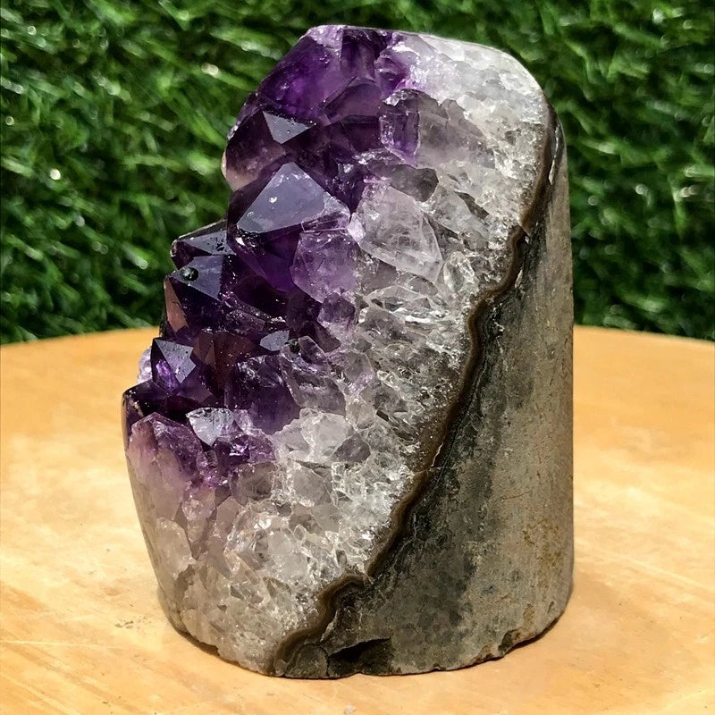 380g Natural Amethyst Geode Crystal Mineral Specimen Healing Reiki