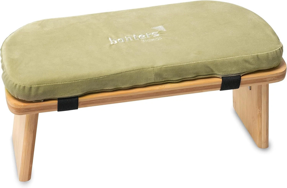 Banters Meditationsban<wbr/>k aus Bambus, klappbarer Meditationshoc<wbr/>ker mit Kissen