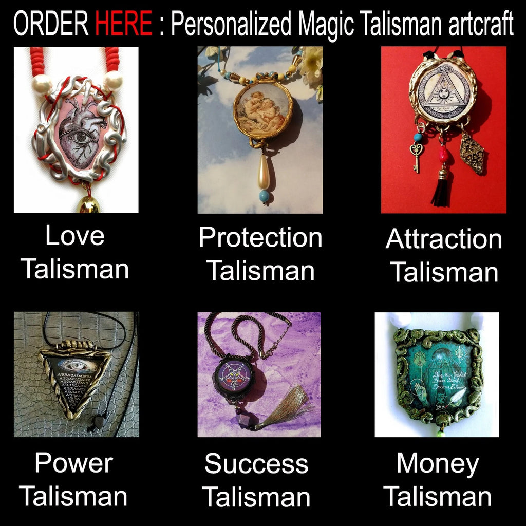 lucifer talisman black angel magic ritual amulet satanic pendant jewelry voodoo