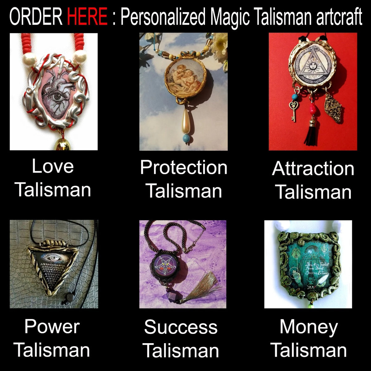 lucifer talisman black angel magic ritual amulet satanic pendant jewelry voodoo