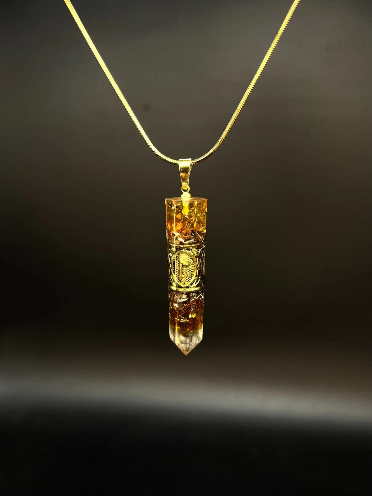 Bernstein Wikinger Runen Amulett Orgonit Anhänger - Nordischer Runen Talisman