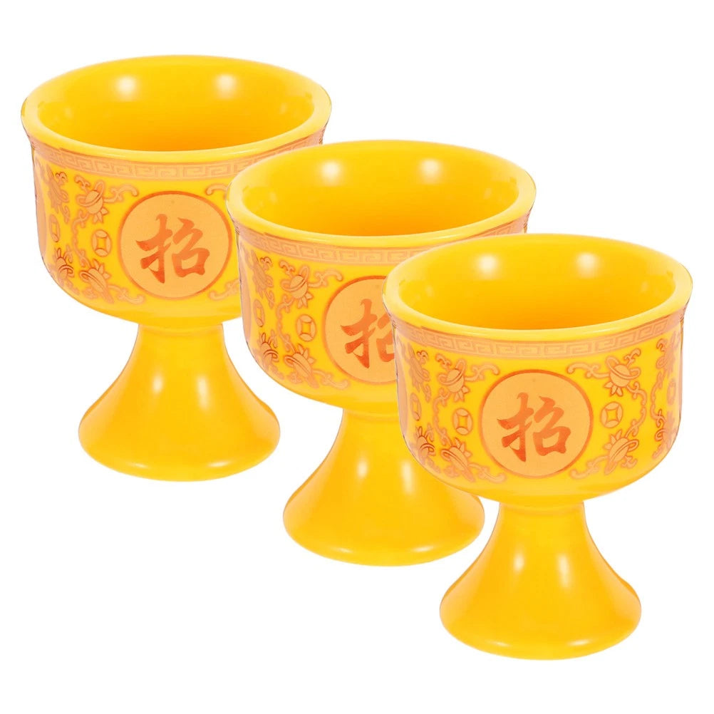 3 Pcs Keramik-altars<wbr/>chalen Buddha-kerzenk<wbr/>elch Teetassen Aus Porzellan