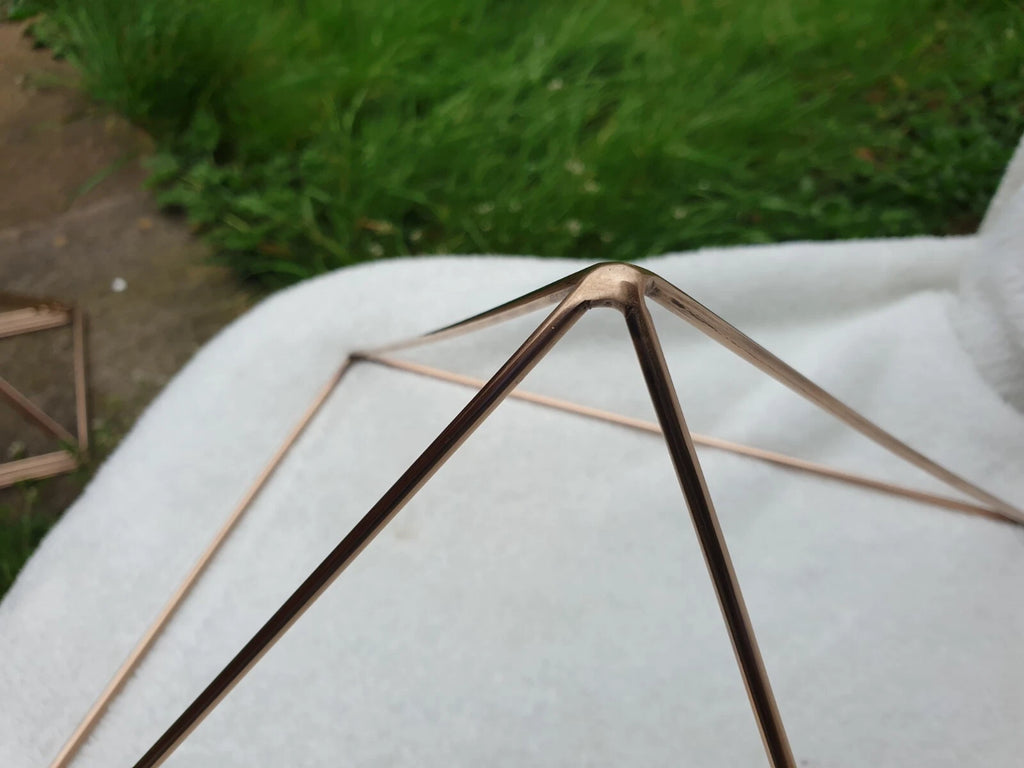 Kupfer Pyramide für Meditation, Reinigung &amp; Aufladung Kristalle - Geschenk - Gizeh Khufu