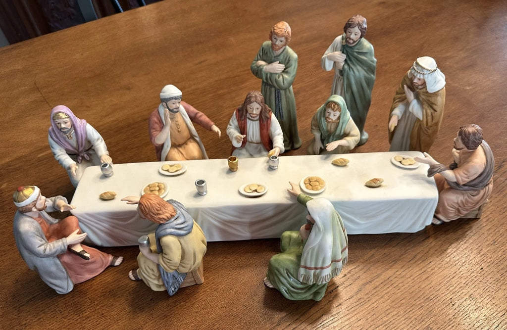 VTG Home Interiors Greatest Stories Ever Told The Lords Supper 12 Piece Set~RARE