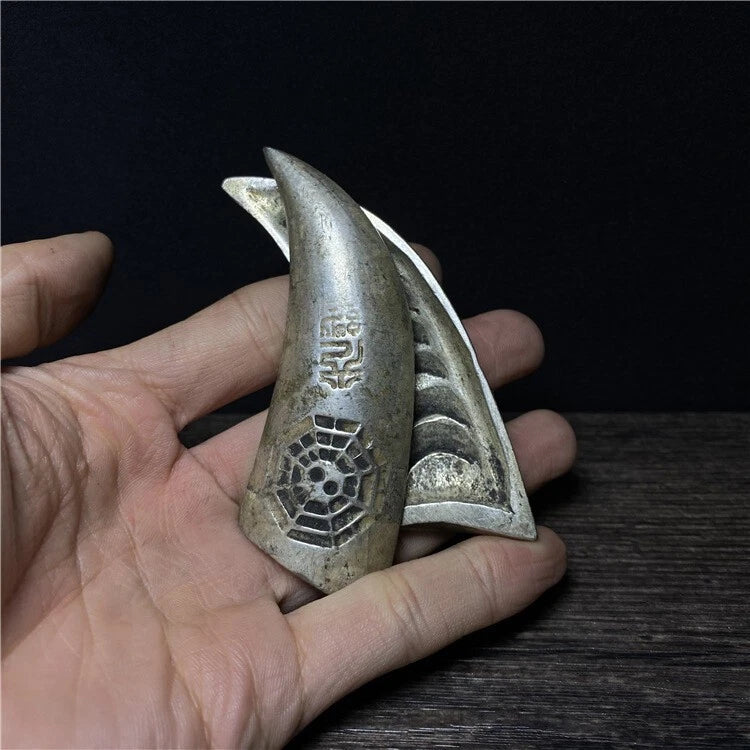 Chinese Antique Sacred Hexagram Yin Yang Cup Petition Divination Tool Collection