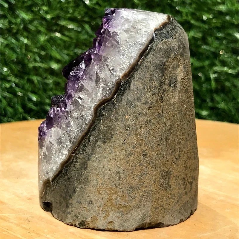 380g Natural Amethyst Geode Crystal Mineral Specimen Healing Reiki