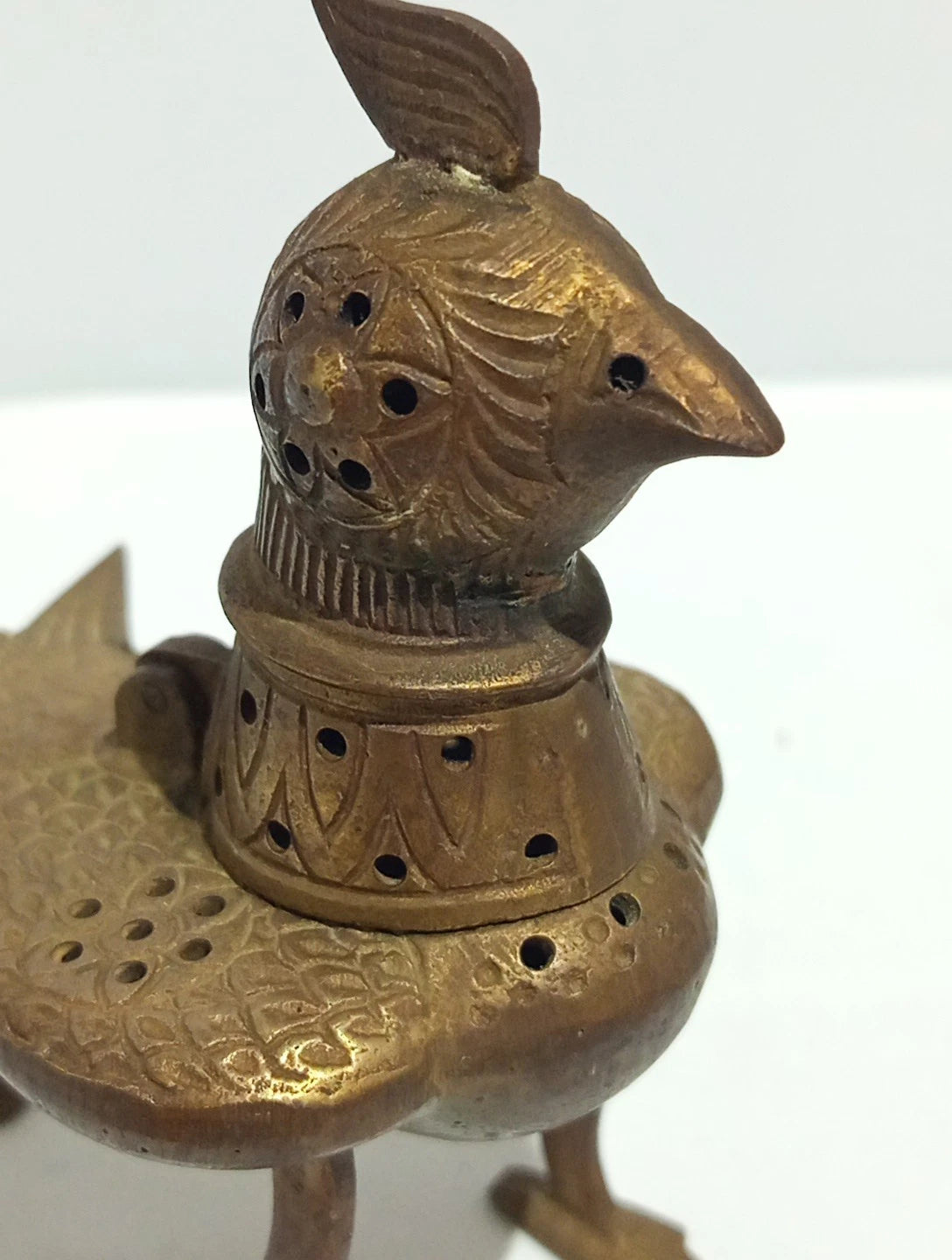 Räuchergefäß Vogel Messing Orient Khorasan Stil Weihrauchbrenn<wbr/>er Incense Burner