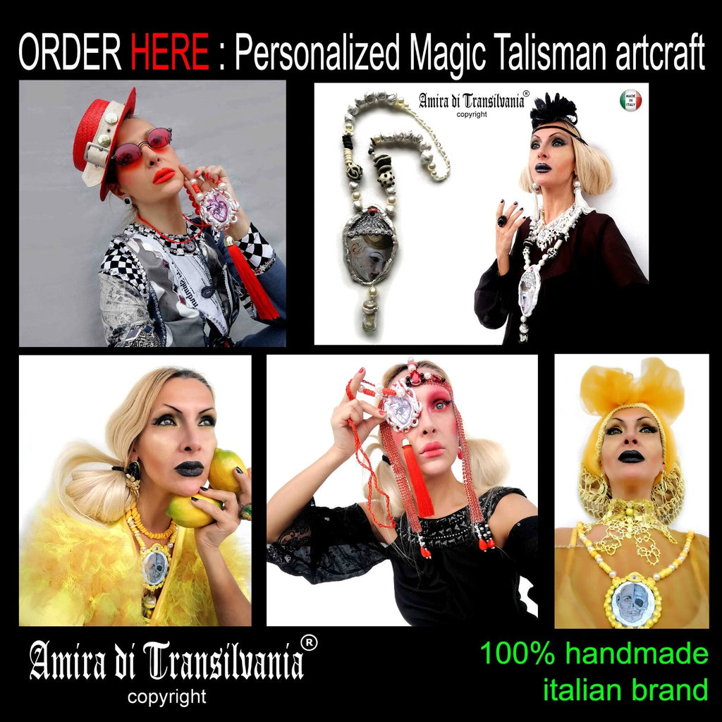 lucifer talisman black angel magic ritual amulet satanic pendant jewelry voodoo