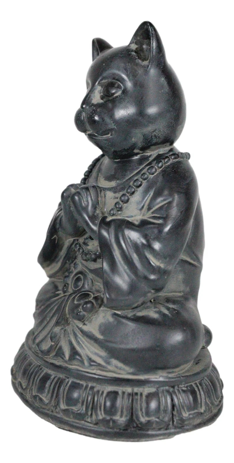 Buddha Cat Statue Meditating Zen Cat Figurine Cat Memorial Or Spiritual Decor