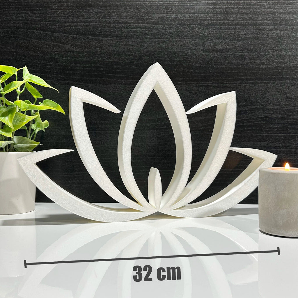 Yin Yang Lotus Om Deko Yoga Skulptur Geschenk Valentinstag Meditation Figur