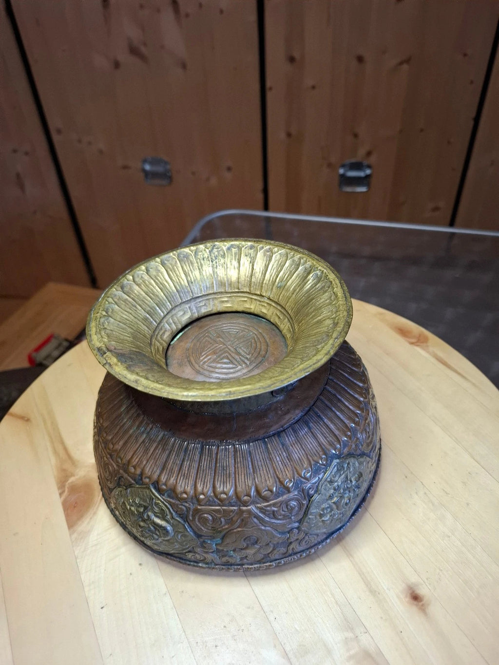 Asiatisch/tibe<wbr/>tanischen Weihrauchgefäß (Durchmesser unten:14cm,mit<wbr/>te:18cm )
