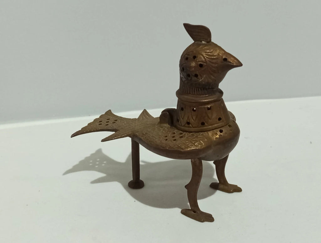 Räuchergefäß Vogel Messing Orient Khorasan Stil Weihrauchbrenn<wbr/>er Incense Burner