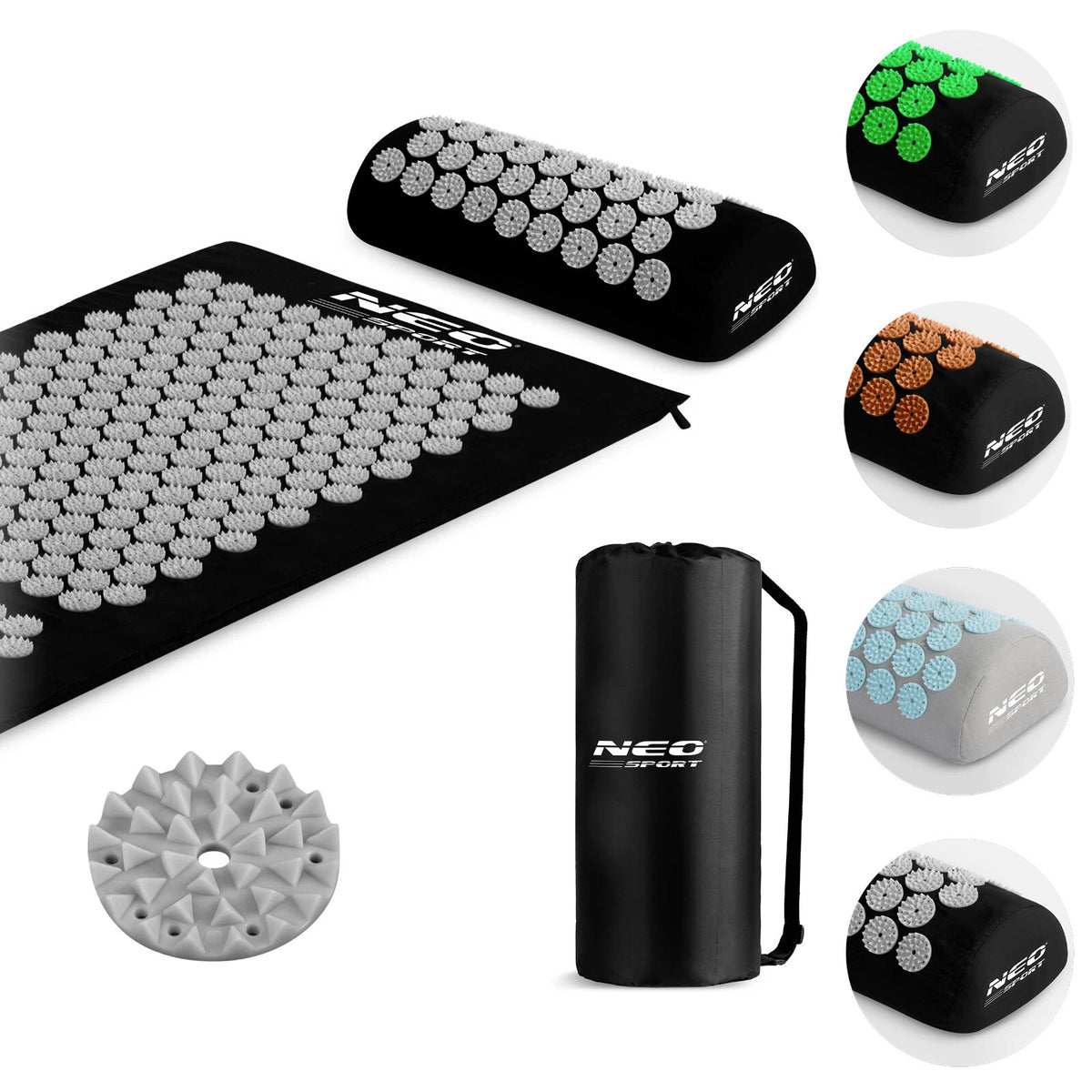 NEO-SPORT Akupressurmatt<wbr/>e Akupressur Matte Nadelmatte Massagematte Akupunktur