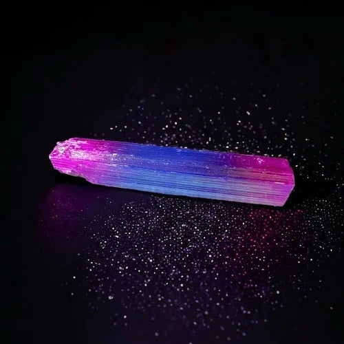Iridescent Aura Selenite Healing Wand | Crystal Energy Cleansing Tool