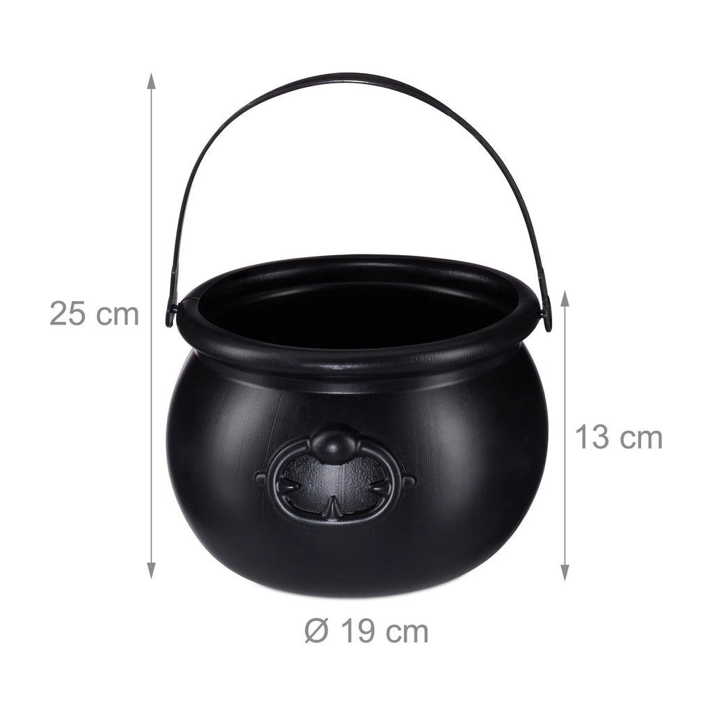 Hexenkessel Halloween-Eime<wbr/>r Zauberkessel Deko-Kessel 100 g 2 Stück 2er Set