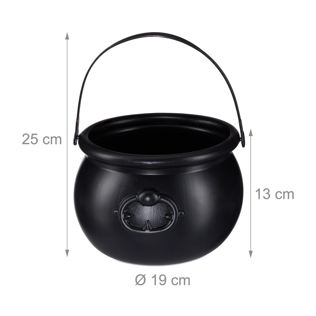 Hexenkessel Halloween-Eime<wbr/>r Zauberkessel Deko-Kessel 100 g 2 Stück 2er Set