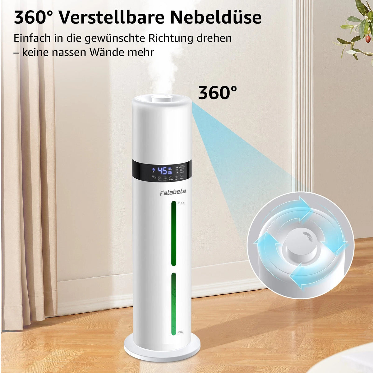 9L Luftbefeuchter Ultraschall Raumbefeuchter Mit Intelligenter Feuchteregelun<wbr/>g