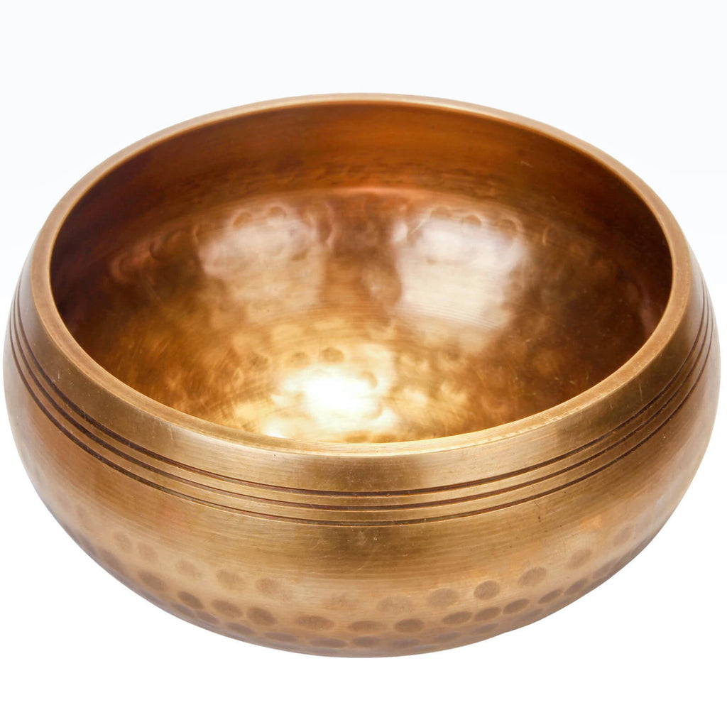 Große Tibetische Klangschale 500g, 13cm. Set für Yoga Meditation Schule als Gong