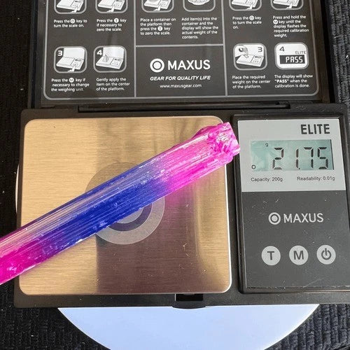 Iridescent Aura Selenite Healing Wand | Crystal Energy Cleansing Tool