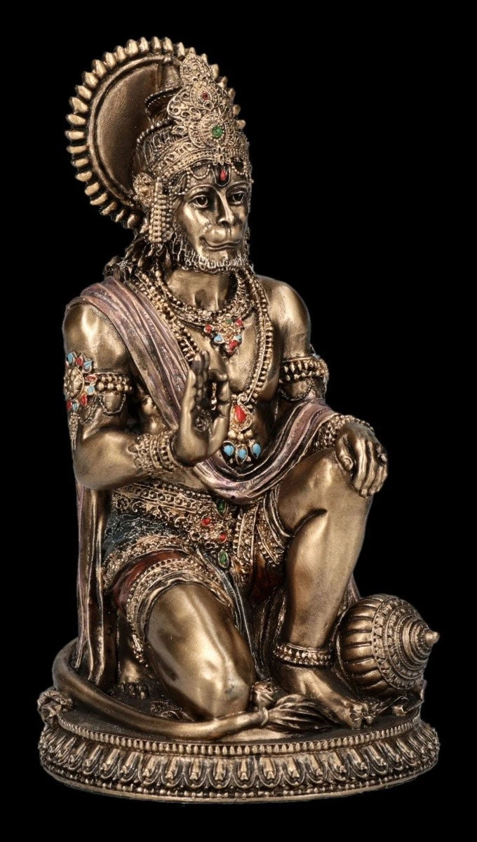 Hanuman Miniaturfigur-<wbr/>Gott der Stärke-Verones<wbr/>e Spirituelle Hindu Deko H 9,5