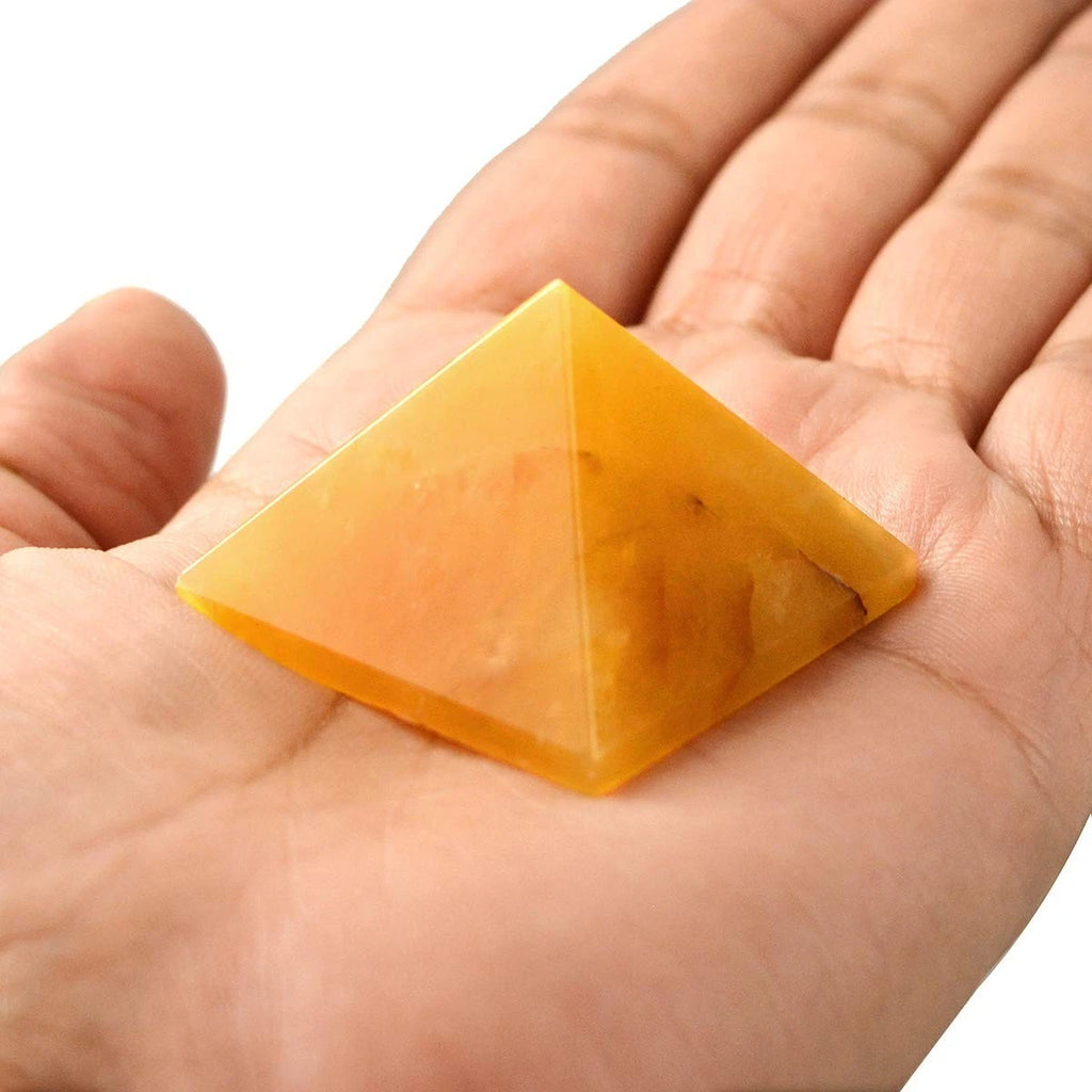 Citrin Stein Pyramide Für Reiki Heilung/Gitter Aura Reinigung, Vastu Korrektur
