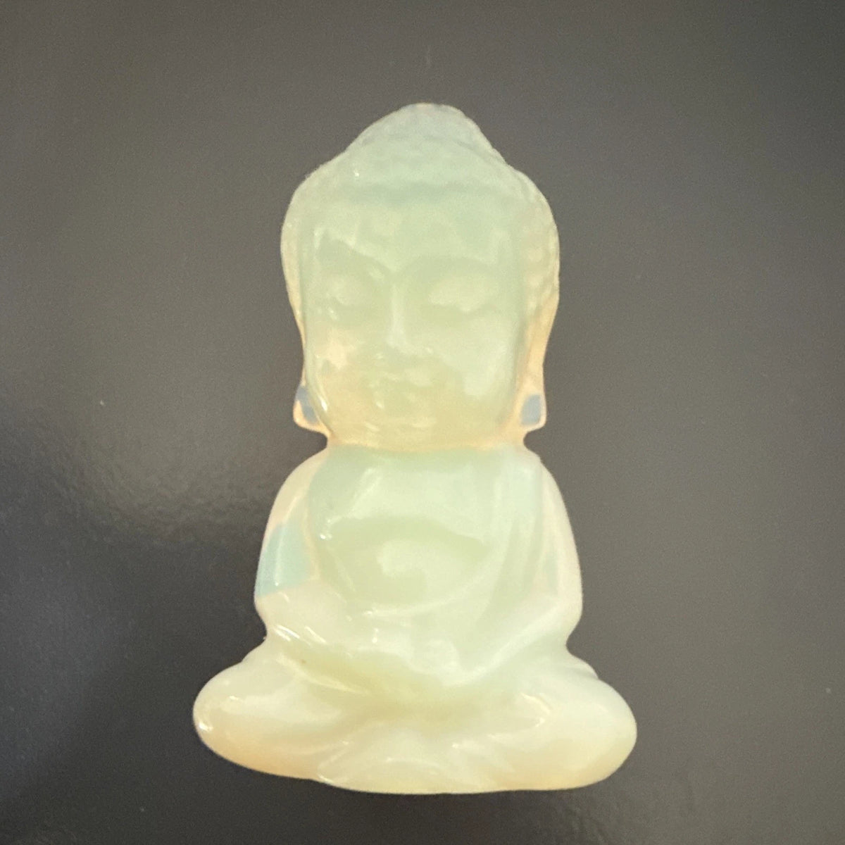 Kalifano Moonstone Buddha Statue Buddhism Growth PV29-B-MS Spiritual Sculpture