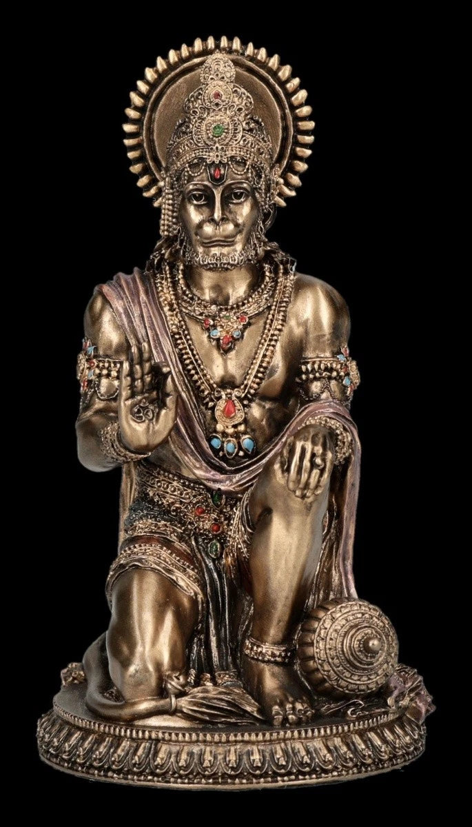 Hanuman Miniaturfigur-<wbr/>Gott der Stärke-Verones<wbr/>e Spirituelle Hindu Deko H 9,5