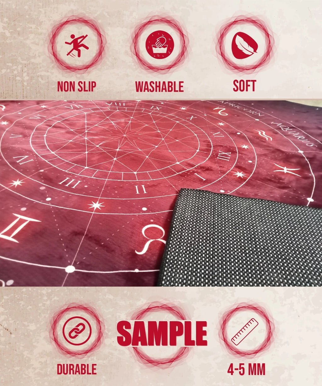 Astrology Rug, Zodiac Rugs, Horoscope Design Rug, Astrology Design Rug,Decor
