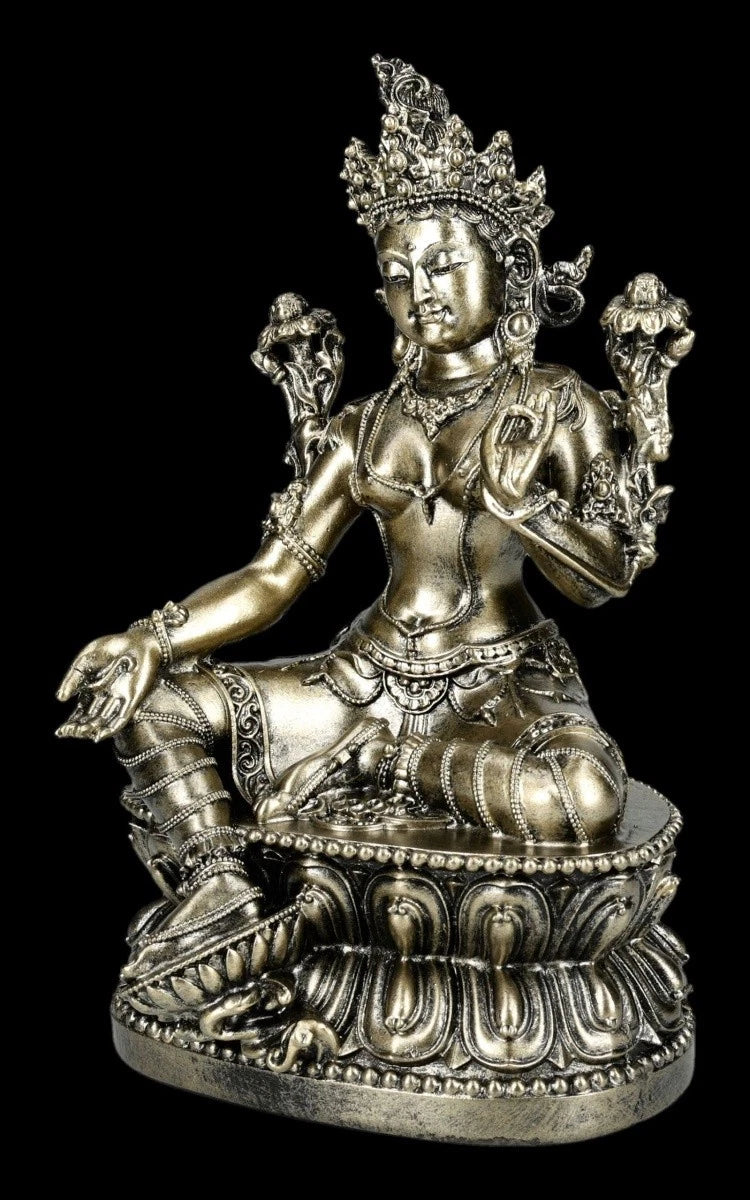 Tara Figur- Grüne Göttin für Heilung &amp; Mitgefühl- Buddhistisch-S<wbr/>pirituelle