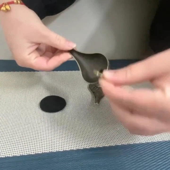 Eleganter Räucherkegel-H<wbr/>alter aus Zinklegierung – Antik-Design mit Deckel &amp; Grif