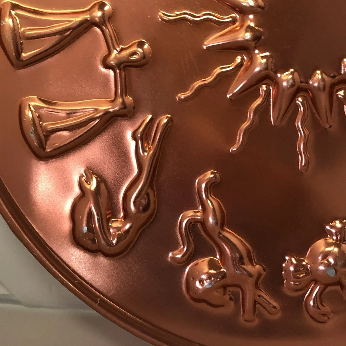 Decor Astrology Zodiac Vintage Jello Mold Charm Casting Tarot Horoscope Aquarius