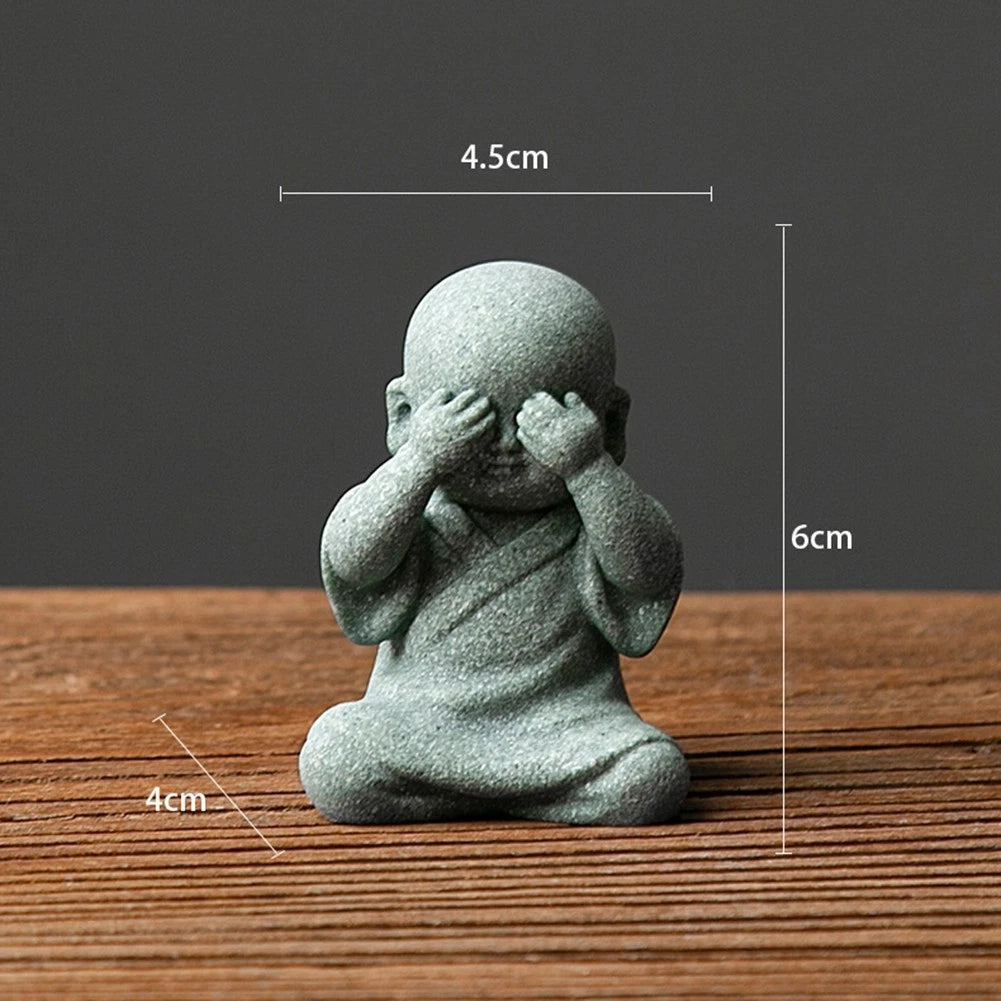Resin Mönch Statuen Buddha Figuren für spirituelle Wohnkultur und Feng Shui