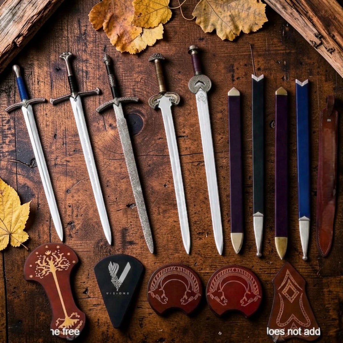 LOTR Sword Lot 5 Narsil Anduril, Glamdring, Eowyn Herugrim, Witch King Gift Him