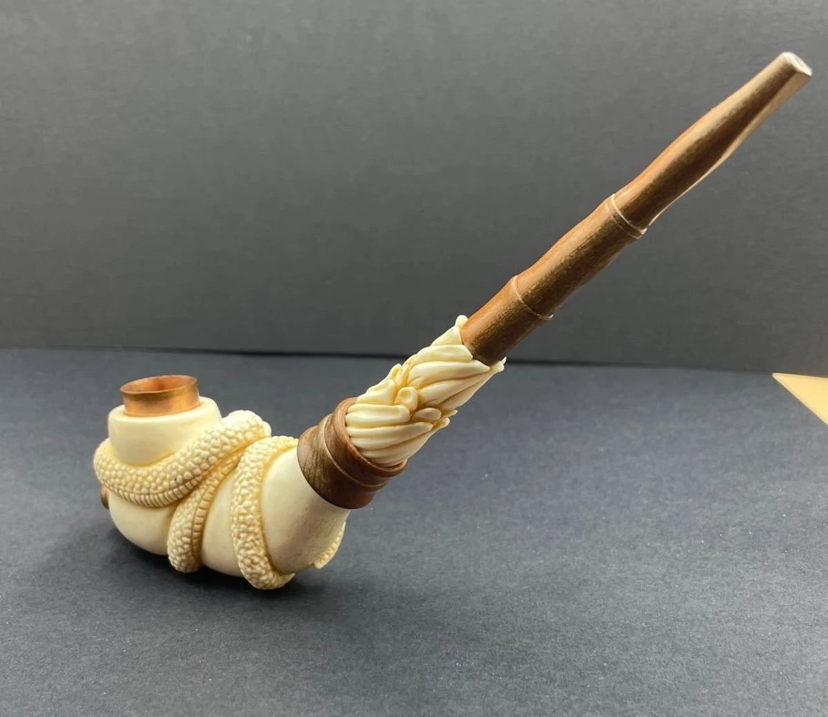 Snake Ritual Tool – Shamanic Ceremonial Sculpture, Tribal Serpent Decor